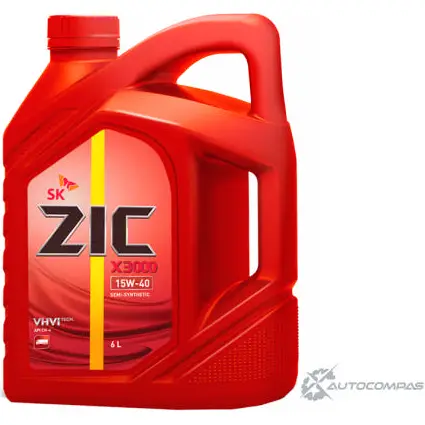Моторное масло полусинтетическое ZIC X3000 15W-40, 6 л ZIC 1436734307 172601 AWU 5NQV