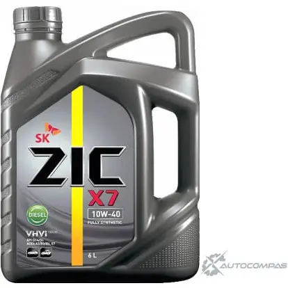 Моторное масло синтетическое ZIC X7 DIESEL 10W-40, 6 л ZIC 1436734181 ZO9Z 0R 172607 изображение 0
