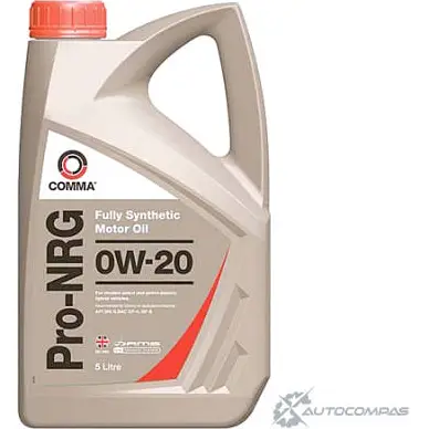 Моторное масло синтетическое PRO-NRG 0W-20 - 5 л COMMA NRG5L NQWPPZ W 1436734677 изображение 0