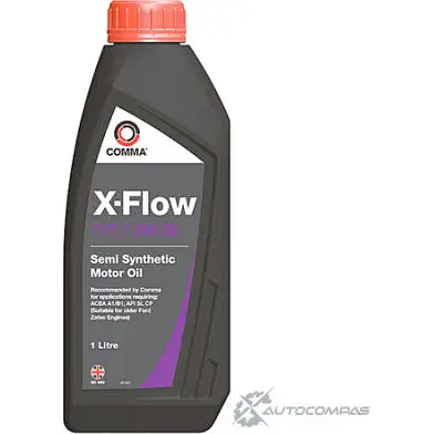 Моторное масло полусинтетическое X-FLOW TYPE F 5W-30, 1 л COMMA 1436734788 XFF1L PI XT5 изображение 0