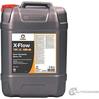 Моторное масло полусинтетическое X-Flow Type XS 10W-40, 20 л COMMA 1436735027 2F 2VUL XFXS20L изображение 0
