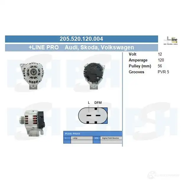 Генератор CV PSH UOFZE K 1437316165 205520120004 изображение 0