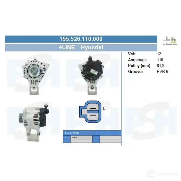 Генератор CV PSH 1437355821 ELNY 4R 175514110370 изображение 0