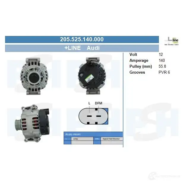 Генератор CV PSH C WUPR 1206781879 205525140000 изображение 0