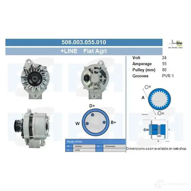 Генератор CV PSH 225021050505 1437316226 A1ABJ 1 изображение 0