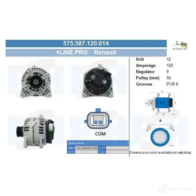 Генератор CV PSH 289598 KZ OQ48L 575587120014 изображение 0