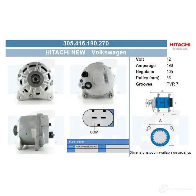 Генератор CV PSH KDNWXD U 305598140215 1437317084