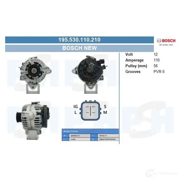 Генератор CV PSH 1437359670 AQSSB 7 195530110210