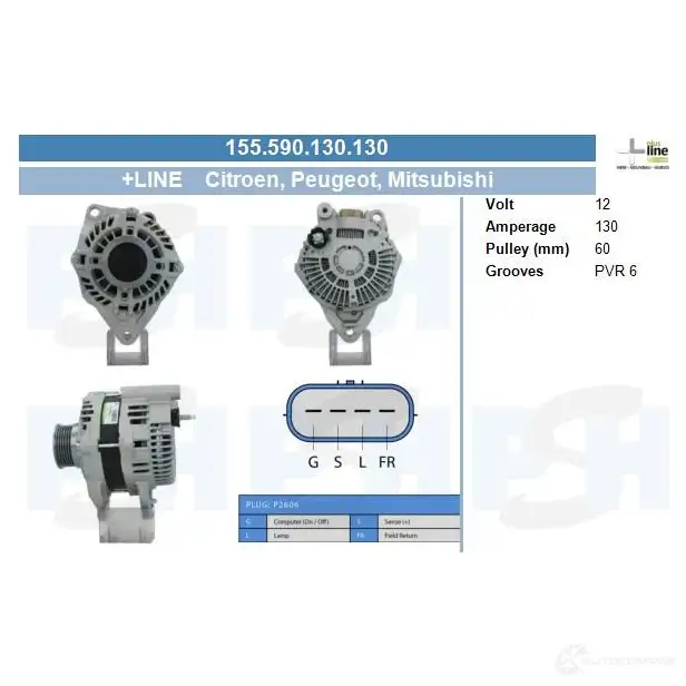 Генератор CV PSH PLO LN 282852 185528130410 изображение 0