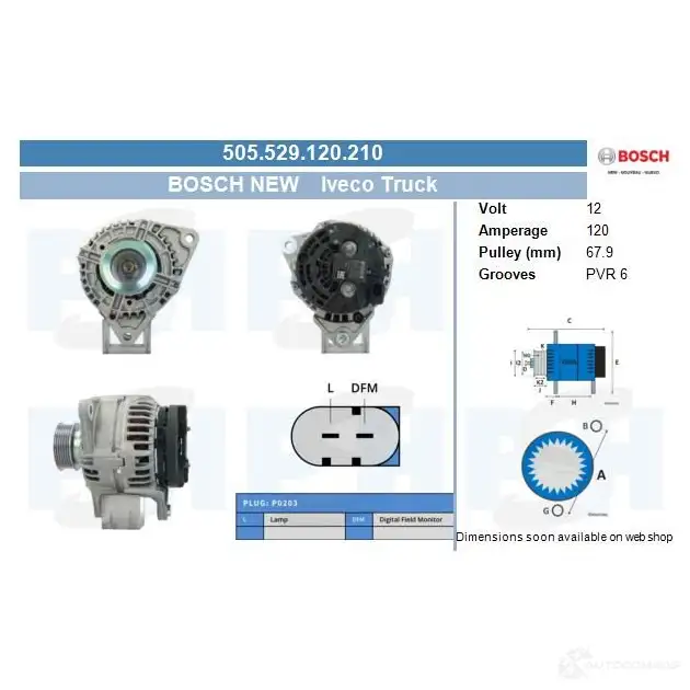 Генератор CV PSH 9I I1G 287229 505529120210 изображение 0