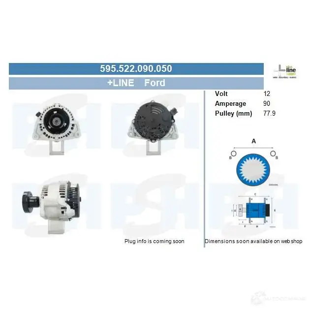 Генератор CV PSH 9 THG4 595522090050 290209