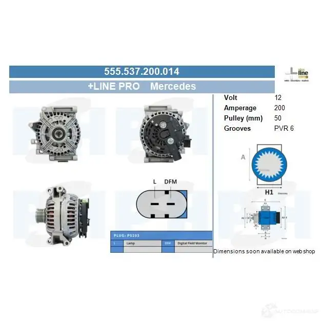 Генератор CV PSH 555537200014 288336 I MT0BDL изображение 0