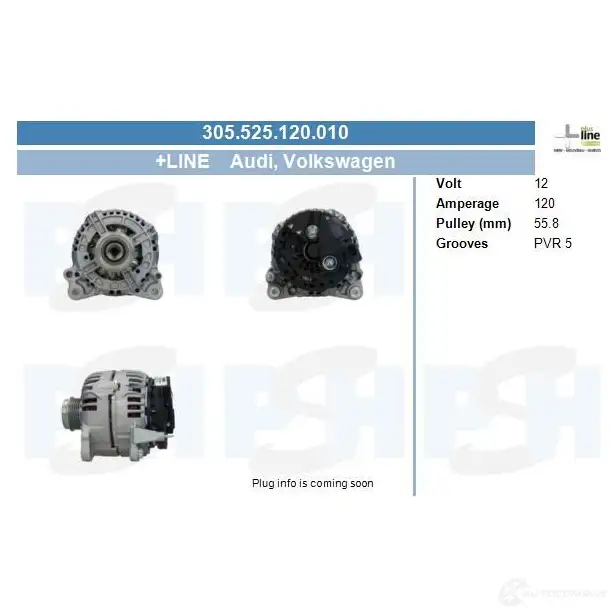Генератор CV PSH 225522150265 I 2L3YX 284763 изображение 0