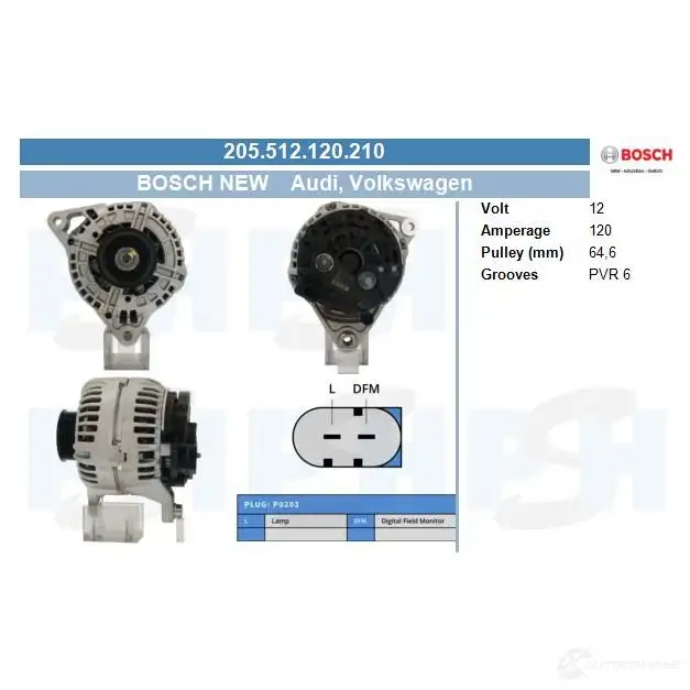 Генератор CV PSH 1437355901 88V MFCK 205512120210 изображение 0
