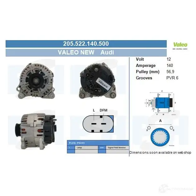 Генератор CV PSH Q 5FITE 283886 205522140500
