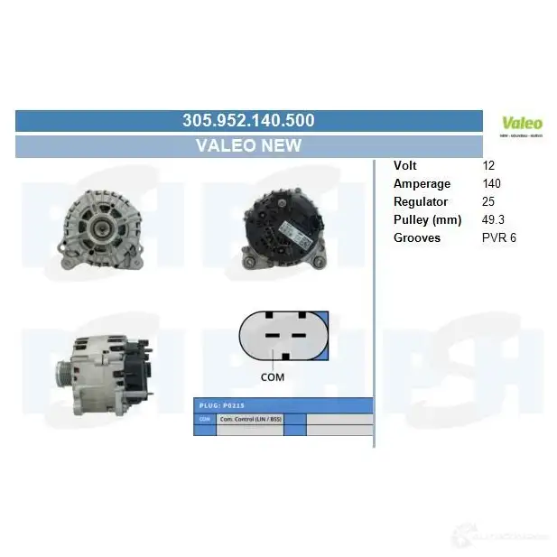 Генератор CV PSH 1206793939 305952140500 I52 1F изображение 0
