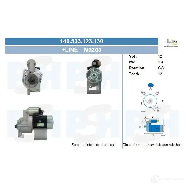 Стартер CV PSH 281306 ZSAWLO 3 140533123130 изображение 0