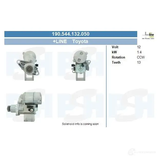 Стартер CV PSH 282986 D7N7Y KJ 190544132050 изображение 0