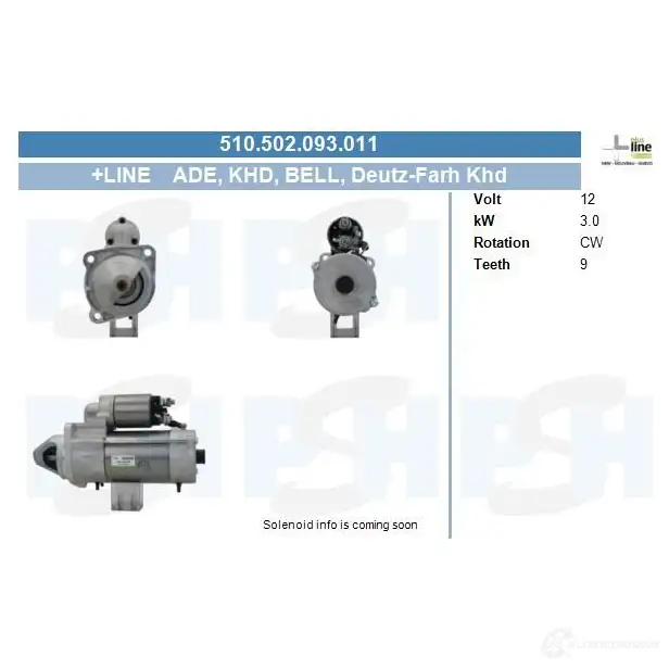 Стартер CV PSH SVQ NK 1437346941 510502093011 изображение 0