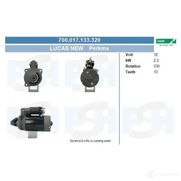 Стартер CV PSH 291276 CNQ K33 700017133320 изображение 0