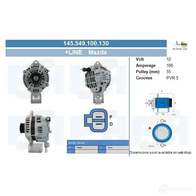 Стартер CV PSH 282355 161001113265 V 7XPFH2 изображение 0