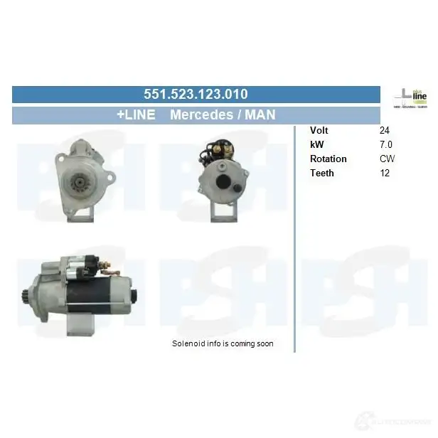 Стартер CV PSH Y34 XNG 1437361108 551523123010