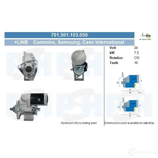 Стартер CV PSH 291080 690003092515 8JVX1E 6 изображение 0