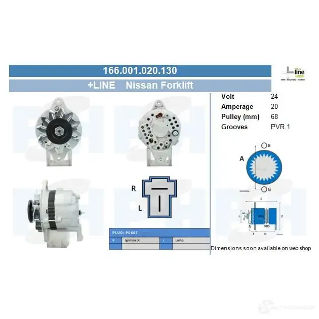 Стартер CV PSH 190554092215 283009 0 XN81