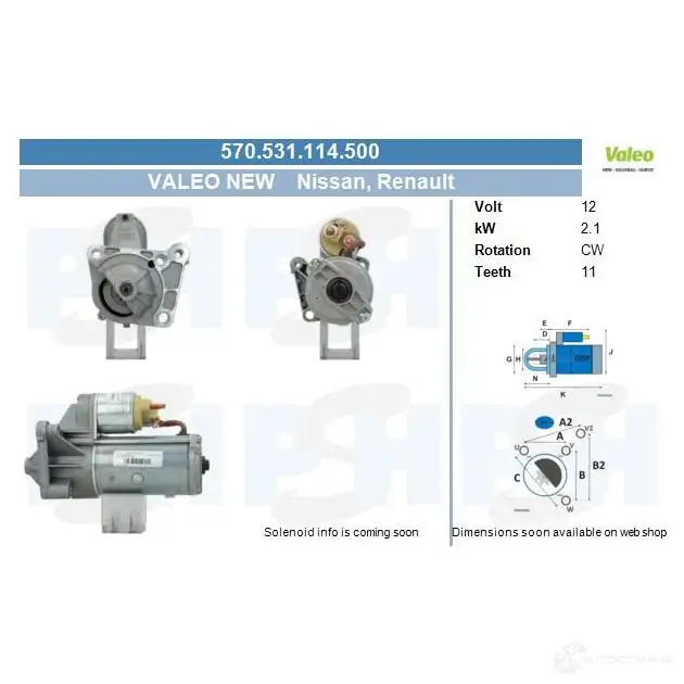 Стартер CV PSH 570502103506 FQQ26 IP 1437372236 изображение 0