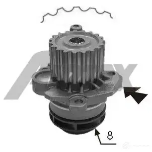 Водяной насос, помпа AIRTEX 7108 8435013805359 F GP839 1874809 - Изображение 1