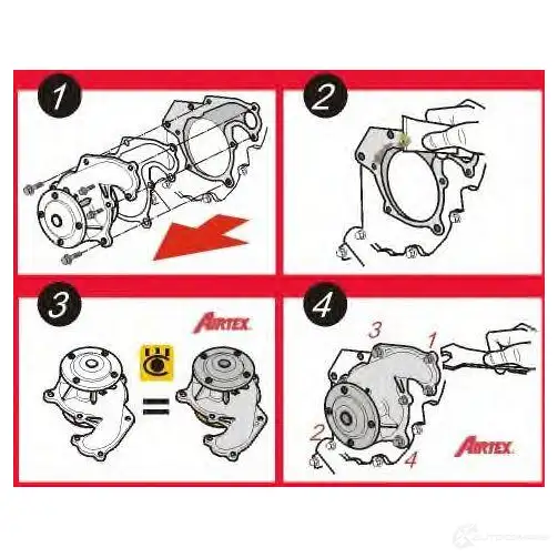 Водяной насос, помпа AIRTEX 8435013805670 1423401473 9039n XKTP 4 изображение 1