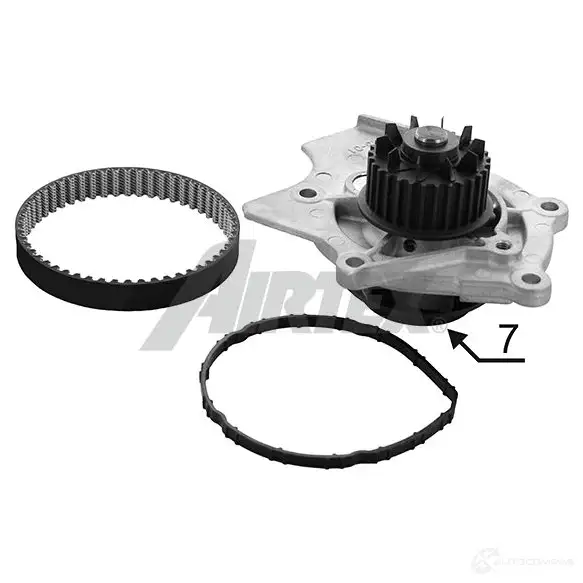 Комплект ремня ГРМ с помпой AIRTEX 8435417102122 WPK-189201 V75315 X 1875899 изображение 0