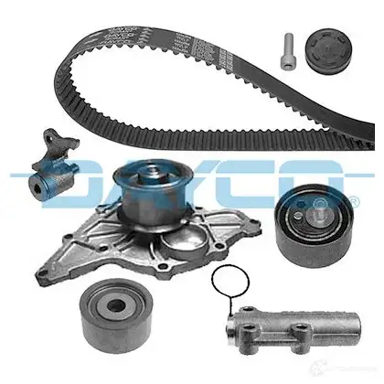 Комплект ремня ГРМ с помпой DAYCO H JRP1 KTBWP3860 554333 8021787014150 изображение 0