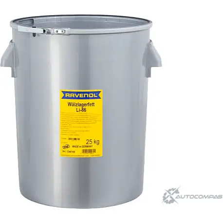 Смазка пластичная водостойкая универсальная Walzlagerfett LI 86, 25 л RAVENOL T CHBH5R 4014835200821 P0U4K 1436771680