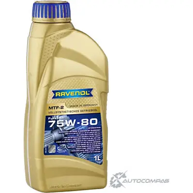 Трансмиссионное масло в мкпп, редуктор синтетическое 4014835719712 RAVENOL SAE 75W-80 API GL-4, API MT-1, 1 л RAVENOL 1436771224 4014835719712 DF U3T