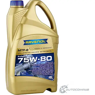 Трансмиссионное масло в мкпп, редуктор синтетическое 4014835719798 RAVENOL SAE 75W-80 API GL-4, API MT-1, 4 л RAVENOL 4014835719798 KRAI 4PW 1436771225