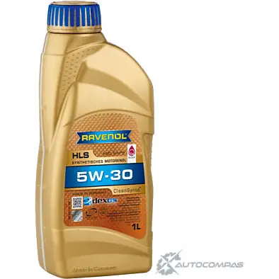 Моторное масло синтетическое легкотекучее Mid SAPS HLS SAE 5W-30, 1 л RAVENOL 1436770957 4014835723016 J NI4F