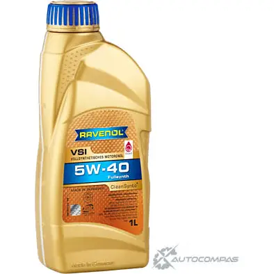 Моторное масло синтетическое легкотекучее VSI SAE 5W-40, 1 л RAVENOL 4014835723511 E3D9EB T 1436771654
