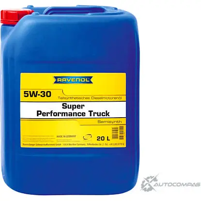 Моторное масло синтетическое высоколегированное легкотекучее USHPD Super Performance Truck SAE 5W-30, 20 л RAVENOL 4014835725720 EO 28U 1436771490