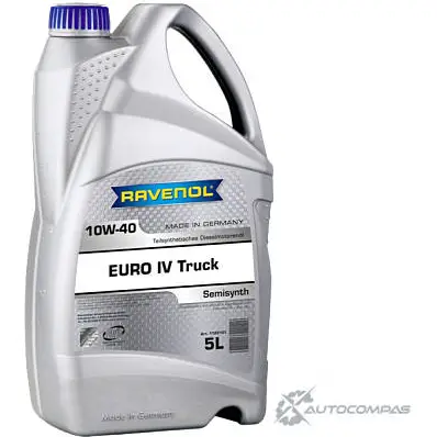 Моторное масло полусинтетическое универсальное UHPD EURO IV Truck SAE 10W-40, 5 л RAVENOL ZZZP U 1436770743 4014835725959