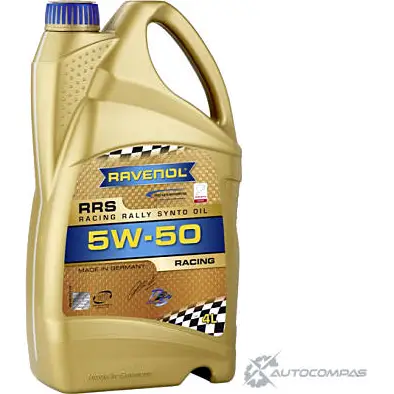 Моторное масло синтетическое RRS SAE 5W-50, 4 л RAVENOL 4014835726994 1436771349 D2Q8 6