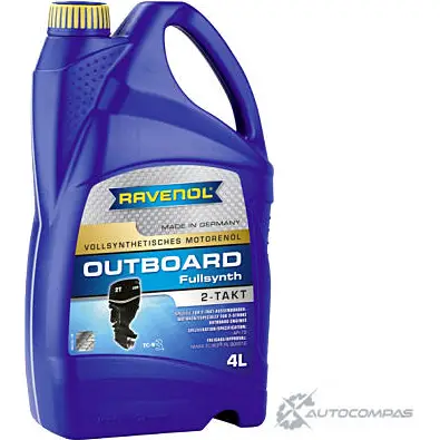 Моторное масло синтетическое Outboardoel 2T Fullsynth., 4 л RAVENOL L2KHT U 4014835727694 1436771275