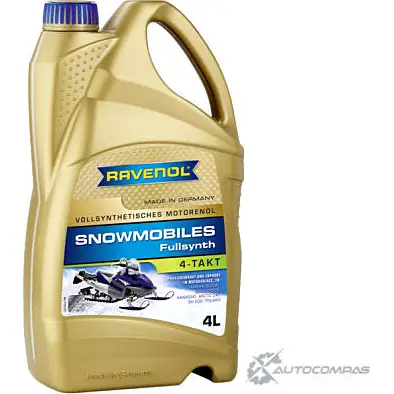 Моторное масло синтетическое SNOWMOBILES 4-Takt Fullsynth., 4 л RAVENOL 4014835728097 1436771409 U8 78G07