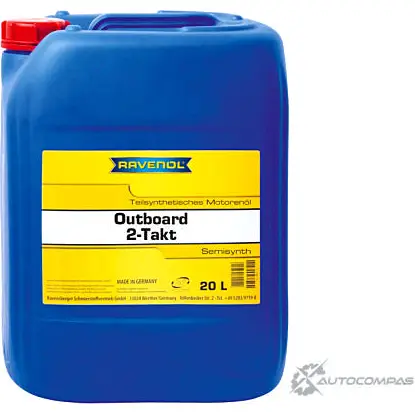 Моторное масло полусинтетическое Outboardoel 2T Teilsynth., 20 л RAVENOL 0 LCCY6 1436771292 4014835728325