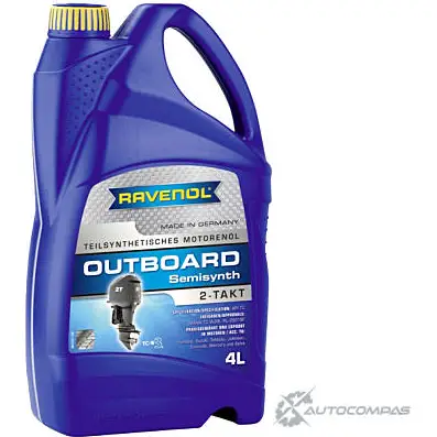 Моторное масло полусинтетическое Outboardoel 2T Teilsynth., 4 л RAVENOL 1436771291 4014835728394 APD 6P