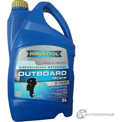 Моторное масло минеральное Outboardoel 2T Mineral, 5 л RAVENOL DM97 8OG 4014835728950 1436771276