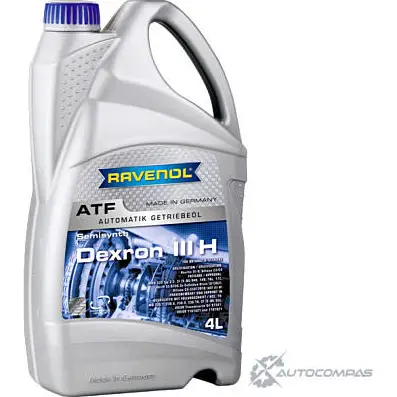 Трансмиссионное масло в акпп синтетическое 4014835732896 RAVENOL ATF Dexron 3 H, ATF Dexron 3, 4 л RAVENOL 1436770506 Q37U T 4014835732896 изображение 0