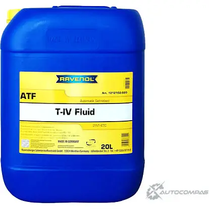 Трансмиссионное масло в акпп полусинтетическое 4014835733022 RAVENOL, 20 л RAVENOL 1XJW L 1436770603 4014835733022