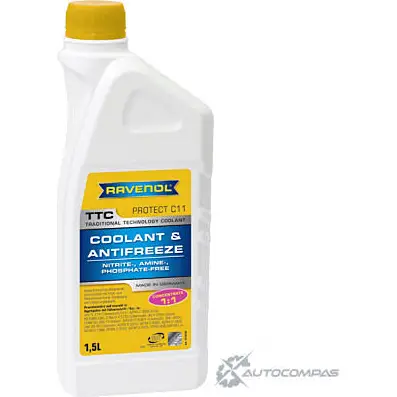 Охлаждающая жидкость TTC - Protect C11 Concentrate, 1.5 л RAVENOL 1436771549 4014835755215 0FB8 B 9E0J0LX