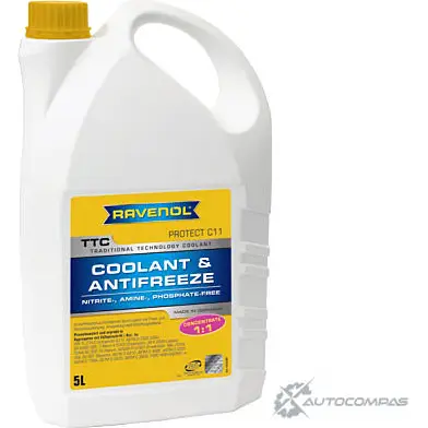 Охлаждающая жидкость TTC - Protect C11 Concentrate, 5 л RAVENOL 4014835755253 1436771548 T1Y0HV 8ITG 6